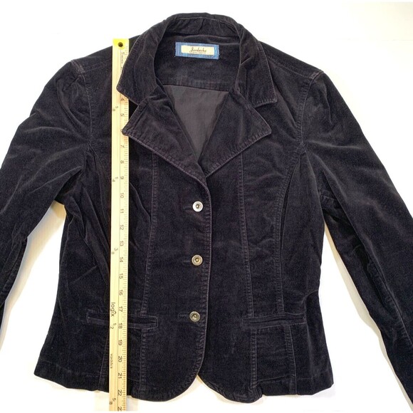 Jordache Jacket Womens L Corduroy Crop Blazer‎ Vintage Button Night Out Date - Picture 2 of 7